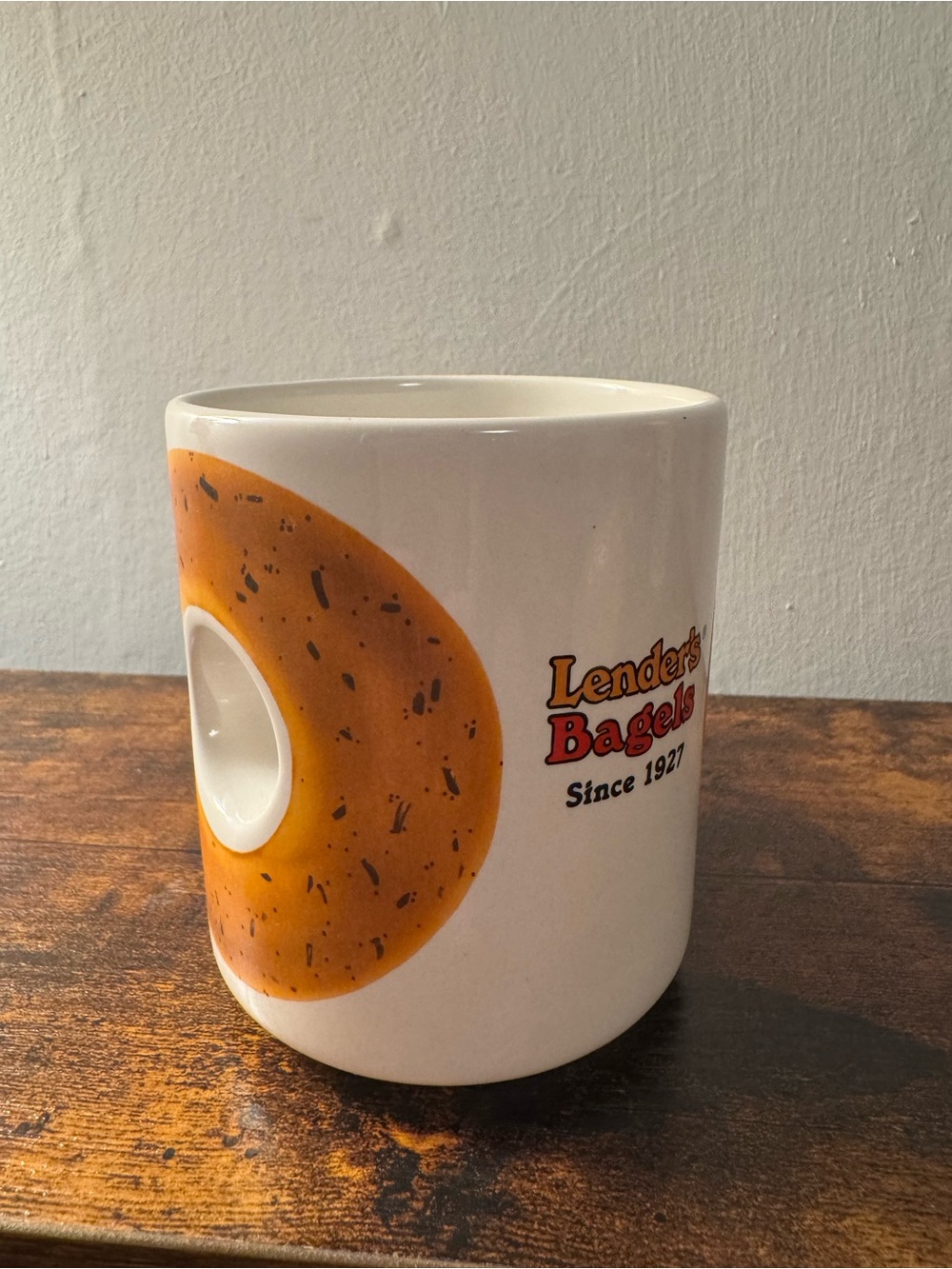 Vintage Papél Lender’s Bagels Hole In Middle Mug